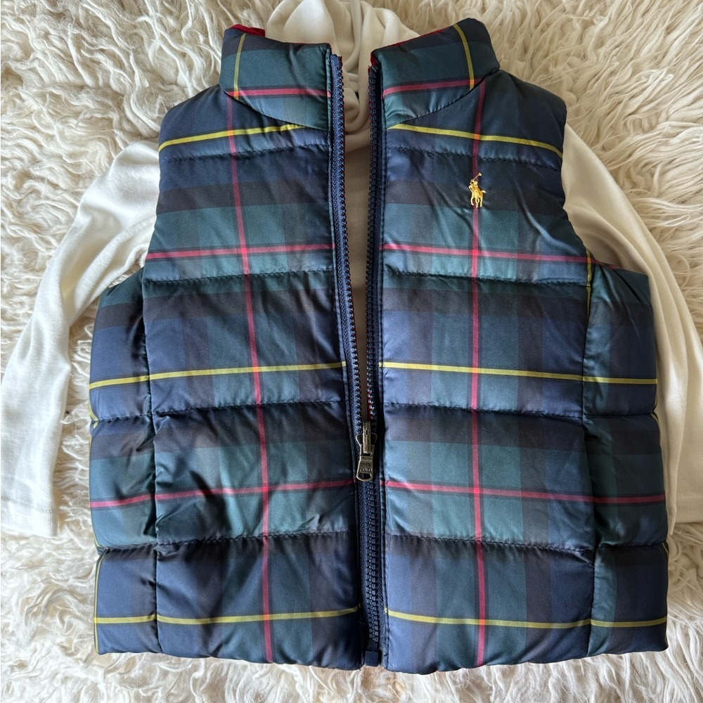 Toddler Ralph Lauren turtle neck and vest